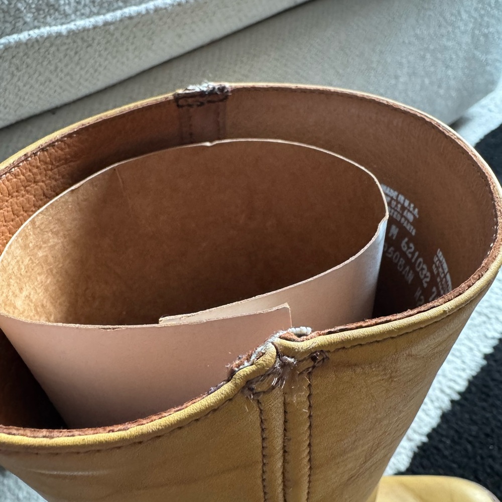 Frye Yellow Leather Campus Boots - Picture 5 of 9